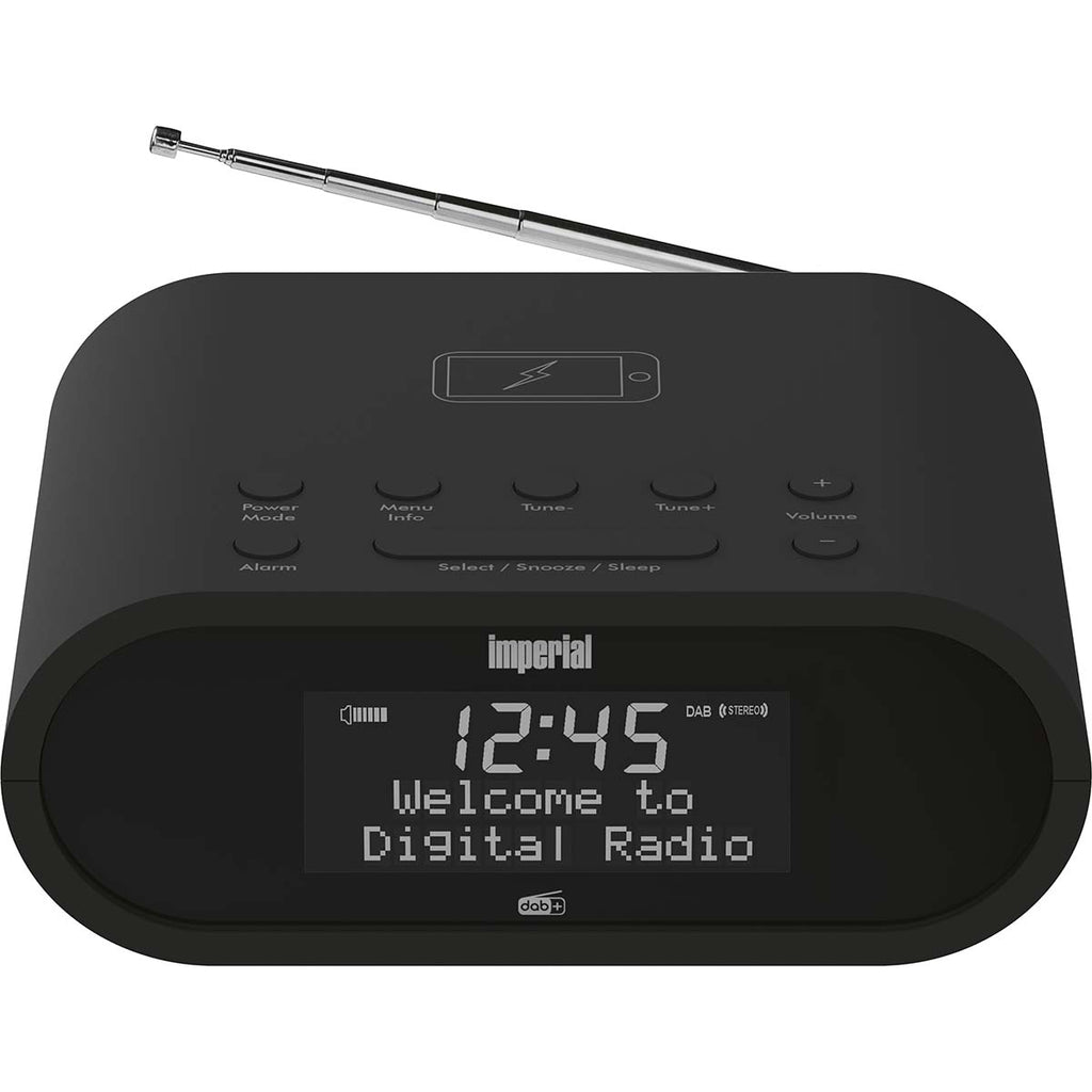 DABMAN d20 DAB+ és FM rádió ébresztőóra Fekete-1