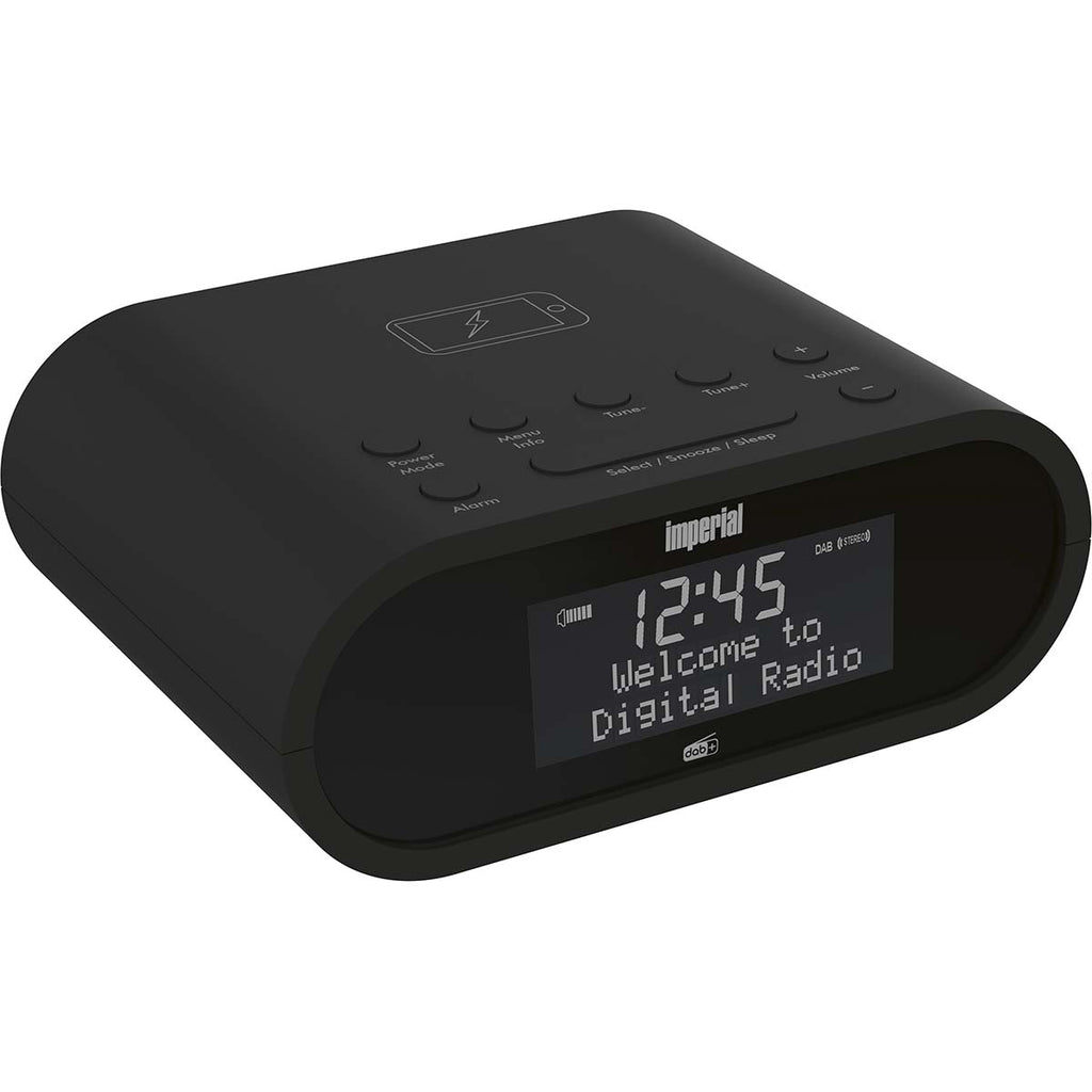 DABMAN d20 DAB+ és FM rádió ébresztőóra Fekete-3