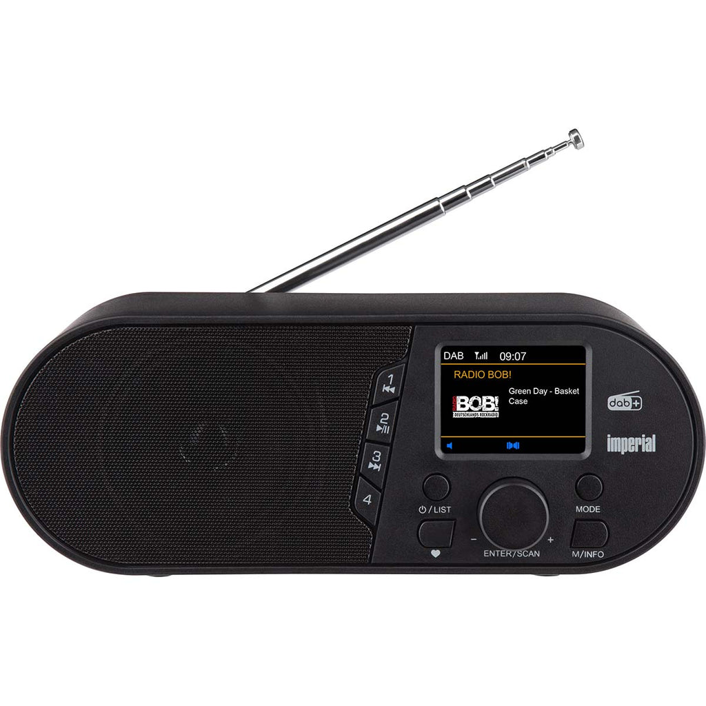 DABMAN d105 Kompakt DAB+ / FM / Bluetooth rádió fekete színben-1