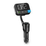 Car Audio FM Transmitter | Hattyúnyak | Kéz nélküli hívás | 2 " | Fekete Fehér Képernyő | Bluetooth® | PD 20 W / QC 3.0 | Gyors töltés | Basszus kiemelés | Google Assistant / Siri | Fekete-2