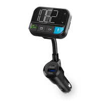 Car Audio FM Transmitter | Hattyúnyak | Kéz nélküli hívás | 2 " | Fekete Fehér Képernyő | Bluetooth® | PD 20 W / QC 3.0 | Gyors töltés | Basszus kiemelés | Google Assistant / Siri | Fekete-0