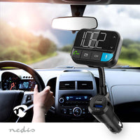 Car Audio FM Transmitter | Hattyúnyak | Kéz nélküli hívás | 2 " | Fekete Fehér Képernyő | Bluetooth® | PD 20 W / QC 3.0 | Gyors töltés | Basszus kiemelés | Google Assistant / Siri | Fekete-1