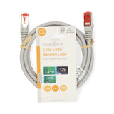 CAT6 hálózati kábel | RJ45 Dugasz | RJ45 Dugasz | S/FTP | 1.50 m | Kerek | LSZH | Szürke | Label-2