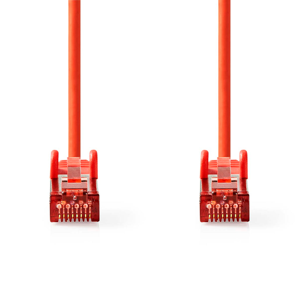 CAT6 hálózati kábel | RJ45 Dugasz | RJ45 Dugasz | S/FTP | 1.00 m | Kerek | LSZH | Piros | Label-1