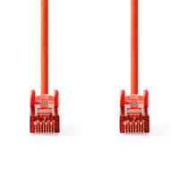 CAT6 hálózati kábel | RJ45 Dugasz | RJ45 Dugasz | S/FTP | 1.00 m | Kerek | LSZH | Piros | Label-1