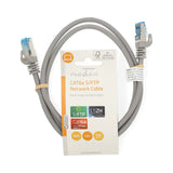 CAT6a hálózati kábel | S/FTP | RJ45 Dugasz | RJ45 Dugasz | 1.00 m | Snagless | Kerek | LSZH | Szürke | Label-2