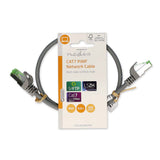CAT7 hálózati kábel | S/FTP | RJ45 Dugasz | RJ45 Dugasz | 0.50 m | Snagless | Kerek | LSZH | Szürke | Label-2