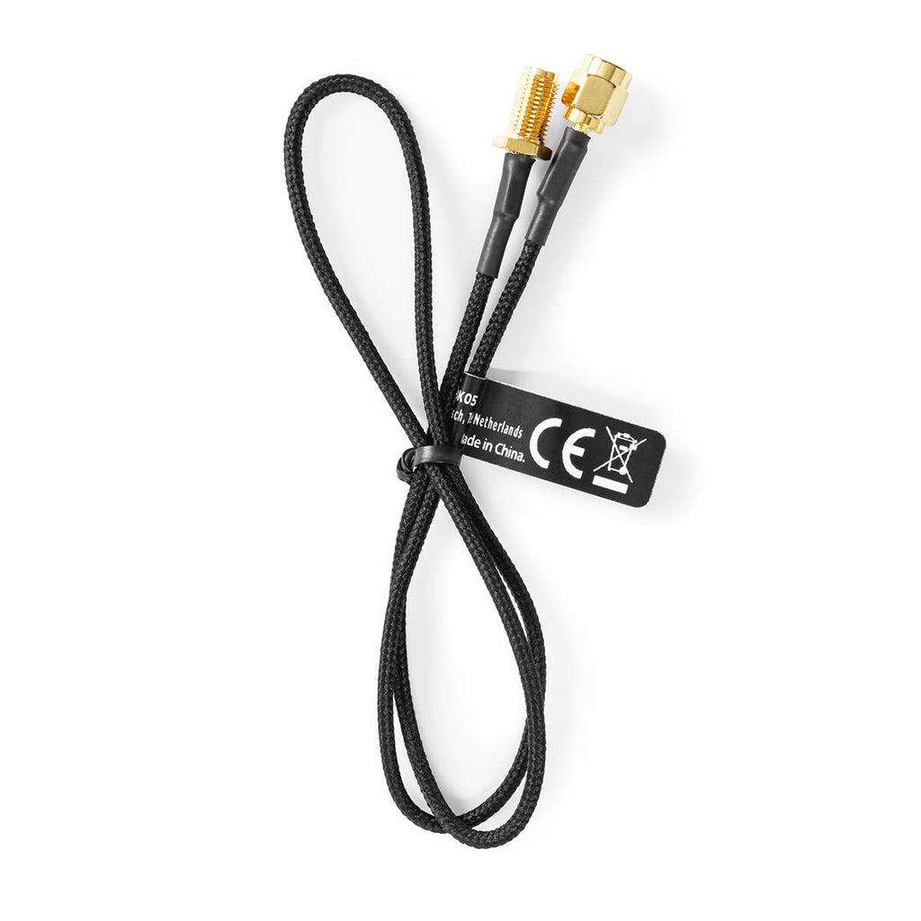 Antenna Kábel | SMA Aljzat | SMA Dugasz | Aranyozott | 50 Ohm | Egyes Árnyékolás | 0.50 m | Kerek | Márkás | Fekete | Label-3