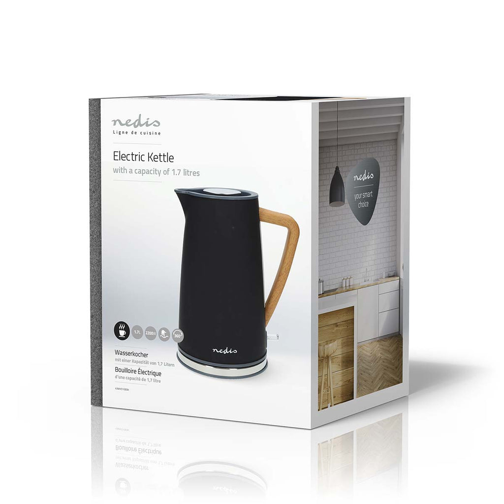 Elektromos vízforraló | 1.7 l | Puha Borítás | Fekete | 360 fokban elfogatható | Rejtett fűtőszál | Strix® vezérlő | Üresen forralás elleni védelem-8