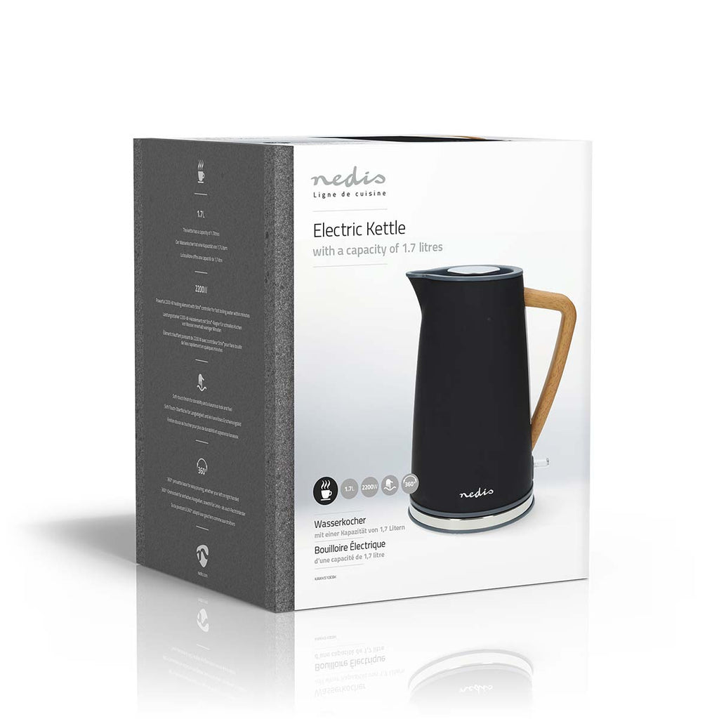 Elektromos vízforraló | 1.7 l | Puha Borítás | Fekete | 360 fokban elfogatható | Rejtett fűtőszál | Strix® vezérlő | Üresen forralás elleni védelem-9