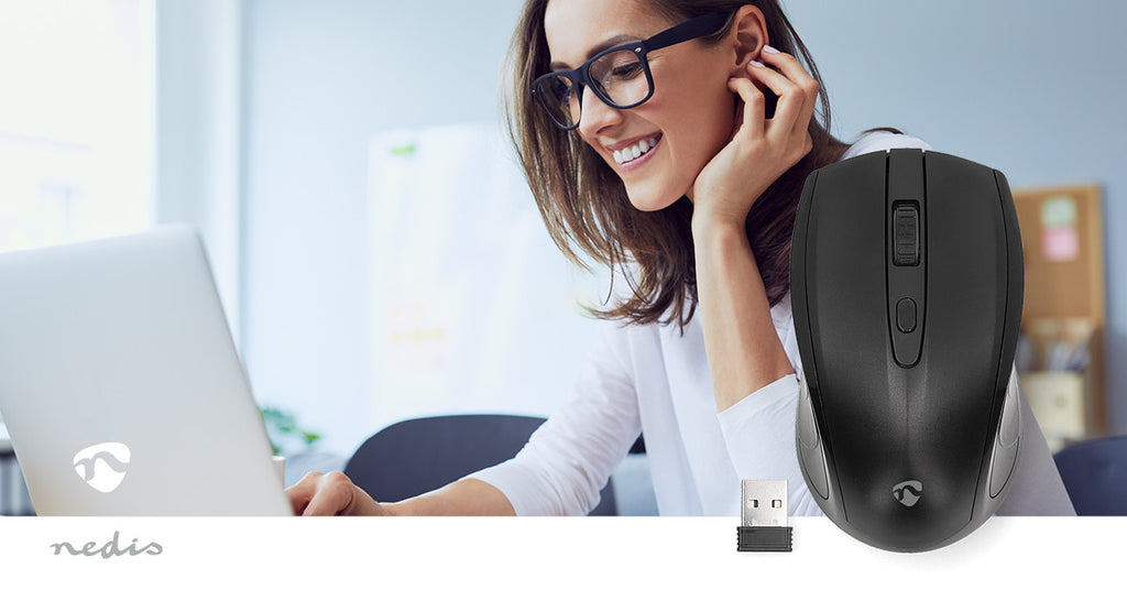 Egér | Vezeték Nélküli | 800 / 1200 / 1600 dpi | Állítható DPI | Gombok száma: 4 | Mindkét Kezes-11