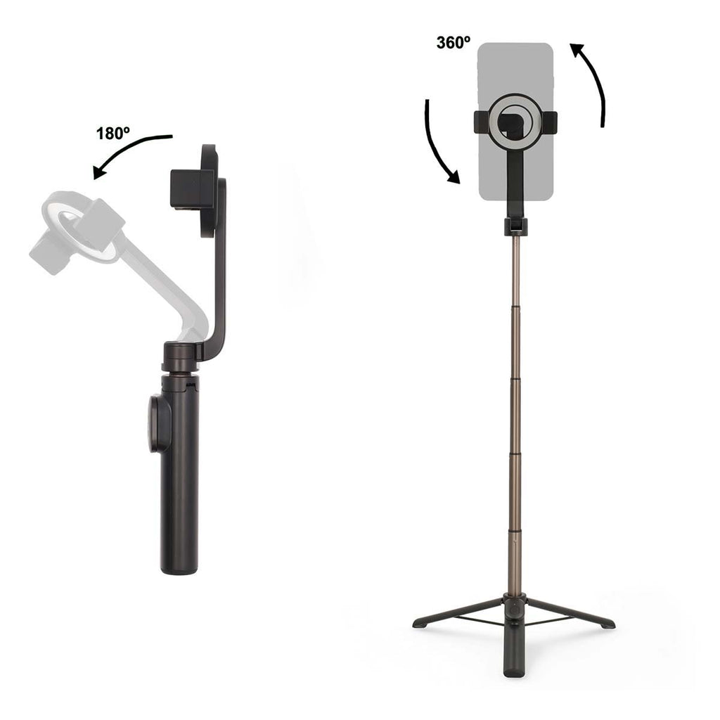 Bluetooth szelfi stick | Bluetooth® version_ 5.0 | Maximális képernyő méret: 7 " | Hosszúság összehajtva: 17 cm | Hajtogatás nélküli hossz_ 61 cm | Maximális súly kapacitás: 1000 g | Elemes Áramellátás-3