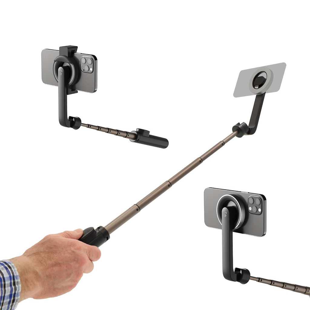 Bluetooth szelfi stick | Bluetooth® version_ 5.0 | Maximális képernyő méret: 7 " | Hosszúság összehajtva: 17 cm | Hajtogatás nélküli hossz_ 61 cm | Maximális súly kapacitás: 1000 g | Elemes Áramellátás-8