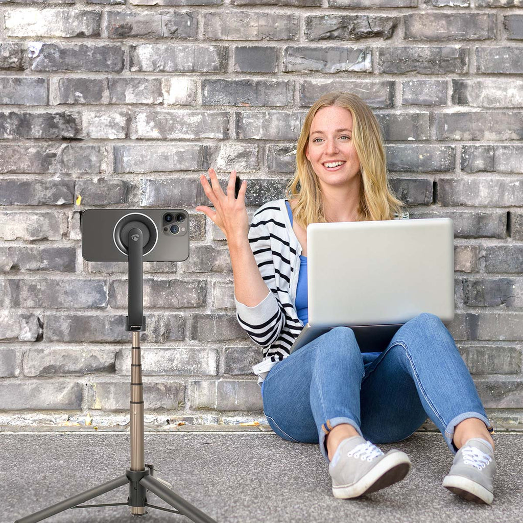 Bluetooth szelfi stick | Bluetooth® version_ 5.0 | Maximális képernyő méret: 7 " | Hosszúság összehajtva: 17 cm | Hajtogatás nélküli hossz_ 61 cm | Maximális súly kapacitás: 1000 g | Elemes Áramellátás-11