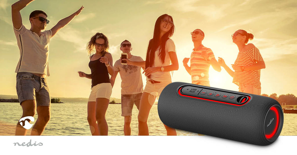 Bluetooth® hangszóró | Maximális akkumulátor lejátszási idő: 4 óra | Kézben Tartott Változat | 30 W | Stereo | Beépített mikrofon | X5 | Összekapcsolható | Fekete-11