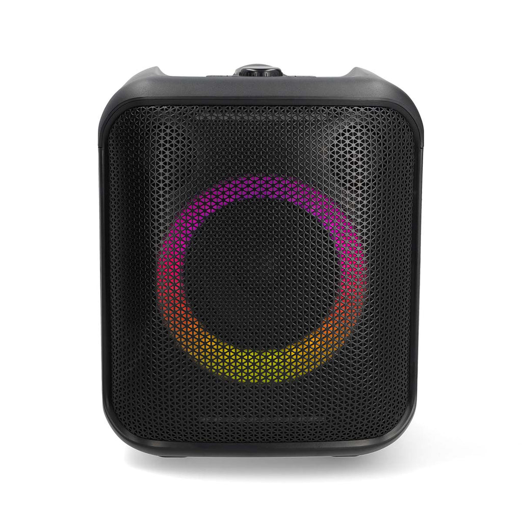 Bluetooth® party hangszóró | Maximális akkumulátor lejátszási idő: 5 óra | 150 W | Hordozó fogantyú | Party fények | Összekapcsolható | Ekvalizer | Fekete / Narancs-3