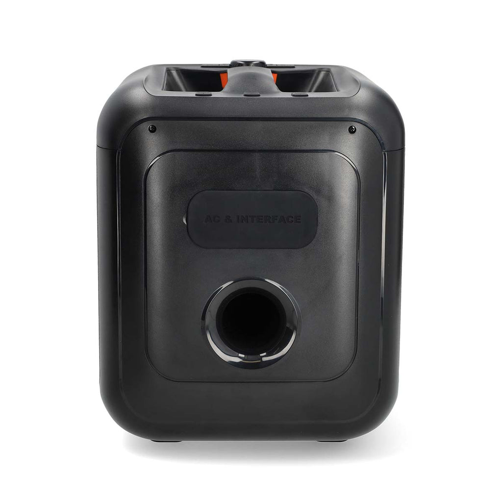 Bluetooth® party hangszóró | Maximális akkumulátor lejátszási idő: 5 óra | 150 W | Hordozó fogantyú | Party fények | Összekapcsolható | Ekvalizer | Fekete / Narancs-5