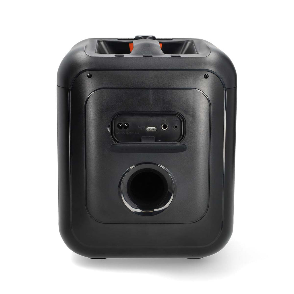Bluetooth® party hangszóró | Maximális akkumulátor lejátszási idő: 5 óra | 150 W | Hordozó fogantyú | Party fények | Összekapcsolható | Ekvalizer | Fekete / Narancs-6