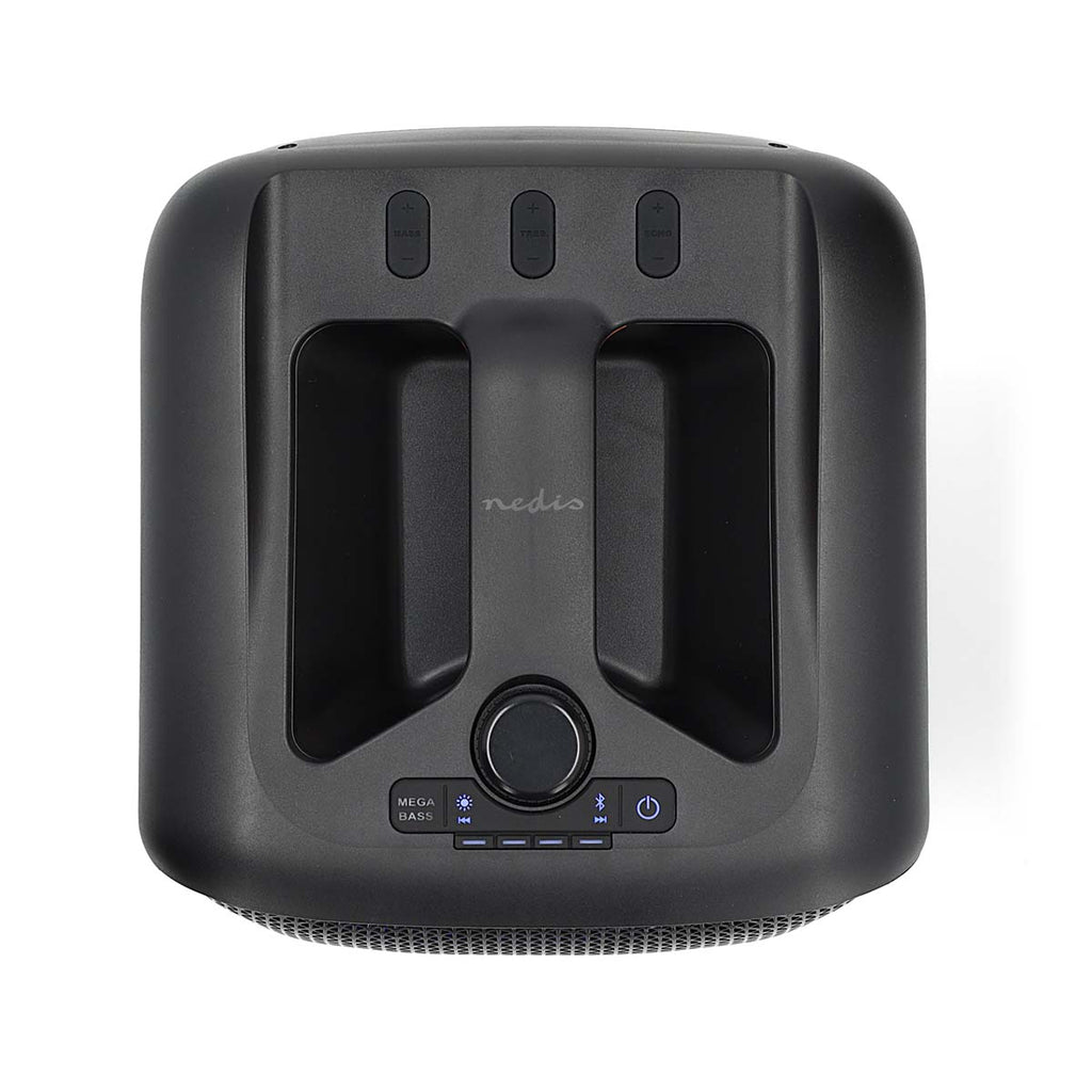 Bluetooth® party hangszóró | Maximális akkumulátor lejátszási idő: 5 óra | 150 W | Hordozó fogantyú | Party fények | Összekapcsolható | Ekvalizer | Fekete / Narancs-7
