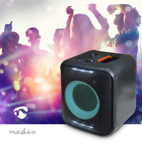 Bluetooth® party hangszóró | Maximális akkumulátor lejátszási idő: 5 óra | 150 W | Hordozó fogantyú | Party fények | Összekapcsolható | Ekvalizer | Fekete / Narancs-1