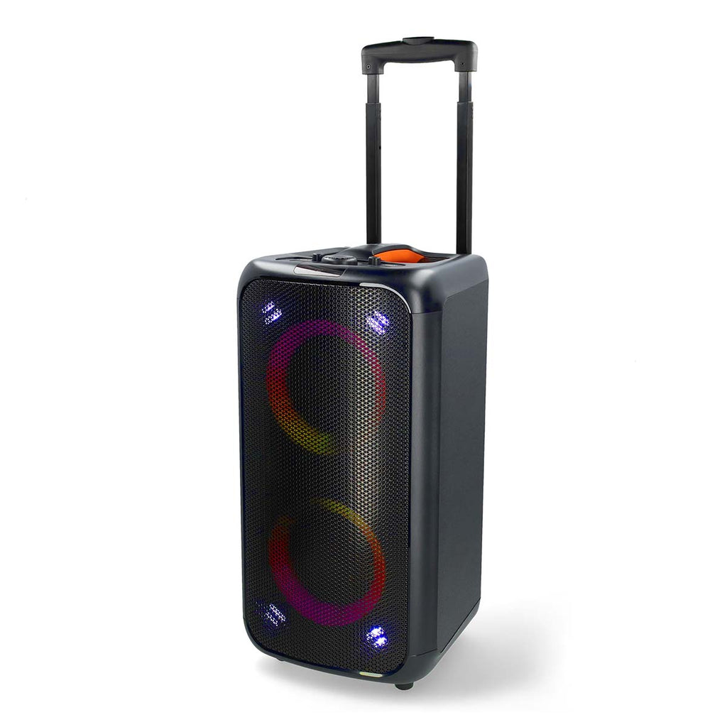 Bluetooth® party hangszóró | Maximális akkumulátor lejátszási idő: 5 óra | 240 W | Hordozó fogantyú | Party fények | Ekvalizer | Fekete / Narancs-7