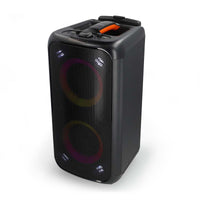 Bluetooth® party hangszóró | Maximális akkumulátor lejátszási idő: 5 óra | 240 W | Hordozó fogantyú | Party fények | Ekvalizer | Fekete / Narancs-0