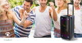 Bluetooth® party hangszóró | Maximális akkumulátor lejátszási idő: 5 óra | 240 W | Hordozó fogantyú | Party fények | Ekvalizer | Fekete / Narancs-14