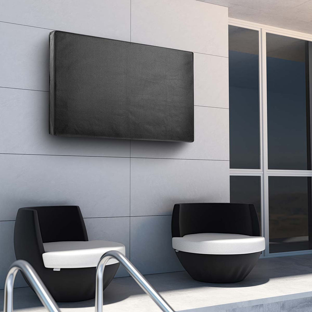 Kültéri TV képernyő Cover | Képernyő méret: 65 - 70 " | Supreme Minőség Oxford | Fekete-9