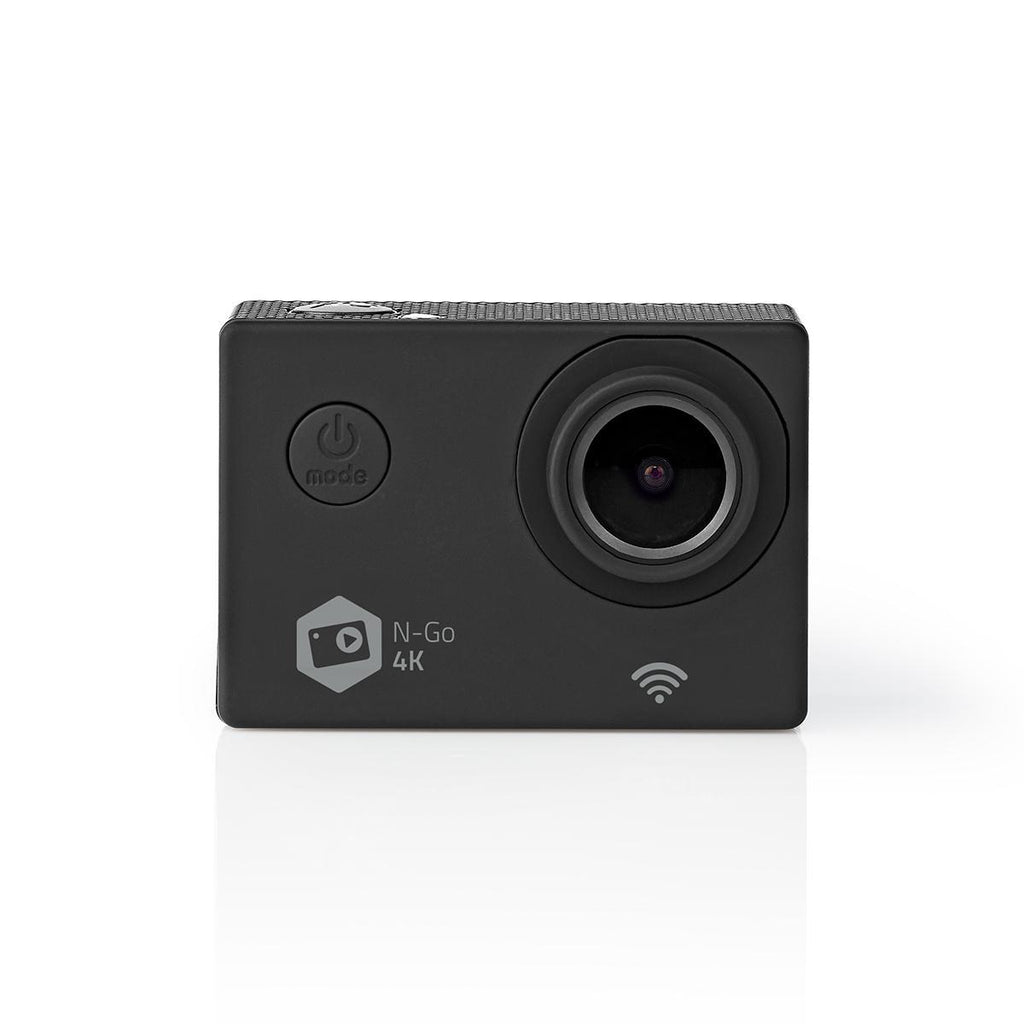 Akciókamera | 4K@30fps | 16 MPixel | Vízálló akár: 30.0 m | 90 min | Wi-Fi | Az alkalmazás elérhető:: Android™ / IOS | Rögzítőt tartalmaz | Fekete