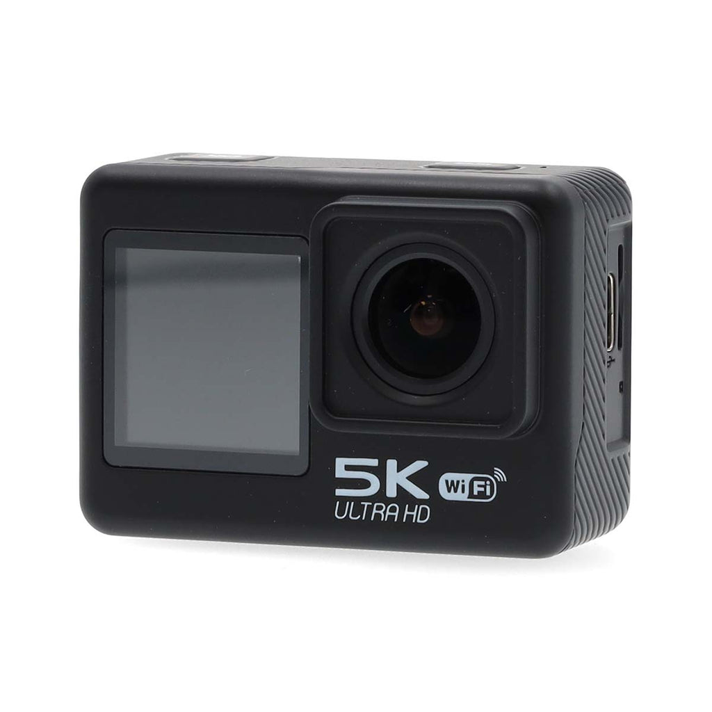 Akciókamera | Kettős Képernyő | 5K@30fps | 16 MPixel | Vízálló akár: 30.00 m | 80 min | Wi-Fi | Az alkalmazás elérhető:: Android™ / IOS | Rögzítőt tartalmaz | Fekete-3