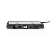 Car Audio kazetta adapter Aux | 3.5 mm | Kábel hossz_ 1.00 m | Fekete