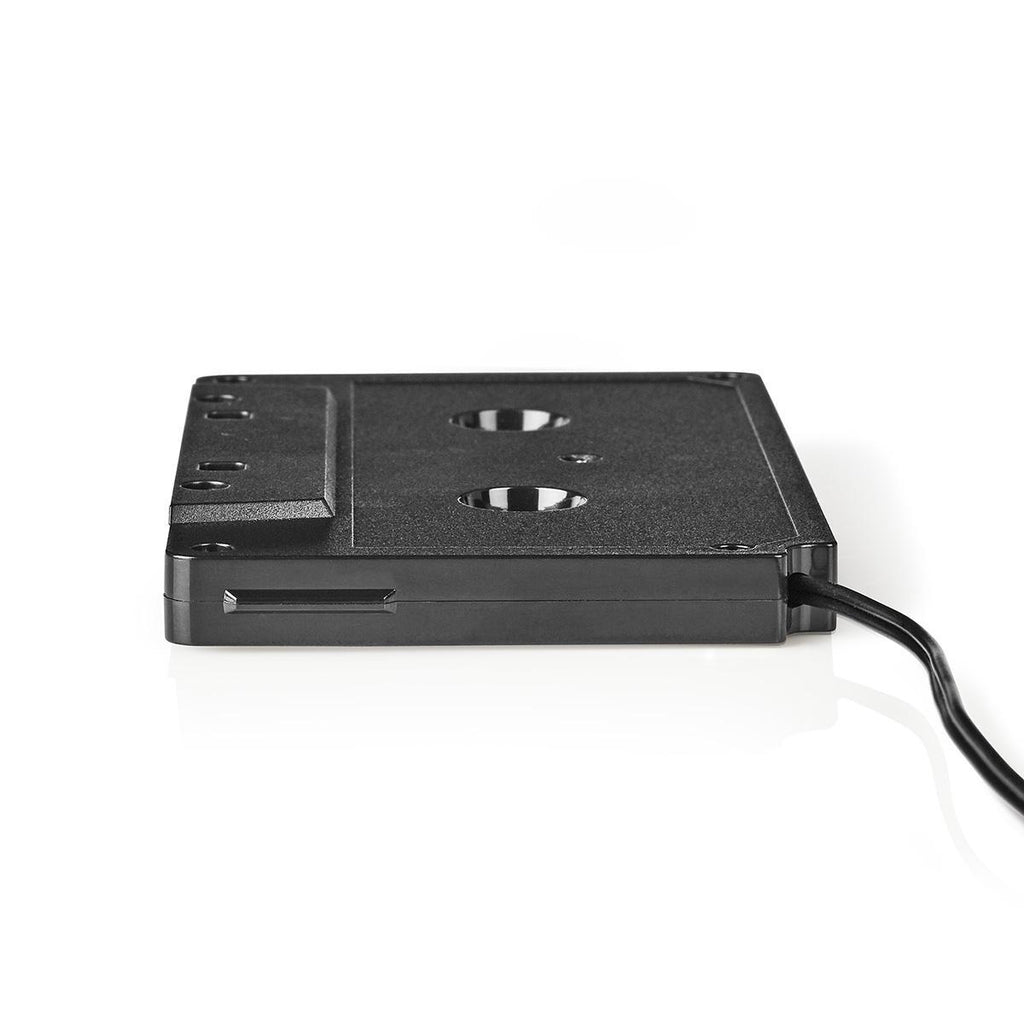 Car Audio kazetta adapter Aux | 3.5 mm | Kábel hossz_ 1.00 m | Fekete