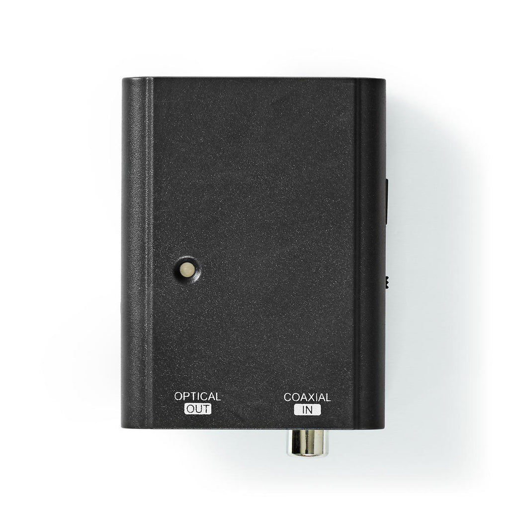 Digital Audio Converter | 1 irányú | Csatlakozó bemenet_ 1x S/PDIF | Csatlakozó kimenet_ Toslink Aljzat | Kézikönyv | Fekete