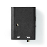 Digital Audio Converter | 1 irányú | Csatlakozó bemenet_ 1x S/PDIF | Csatlakozó kimenet_ Toslink Aljzat | Kézikönyv | Fekete