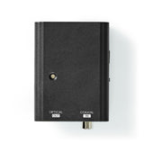 Digital Audio Converter | 1 irányú | Csatlakozó bemenet_ 1x S/PDIF | Csatlakozó kimenet_ Toslink Aljzat | Kézikönyv | Fekete