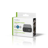 Digital Audio Converter | 1 irányú | Csatlakozó bemenet_ Toslink Aljzat | Csatlakozó kimenet_ 1x S/PDIF | Kézikönyv | Fekete