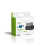 Digital Audio Converter | 1 irányú | Csatlakozó bemenet_ Toslink Aljzat | Csatlakozó kimenet_ 1x S/PDIF | Kézikönyv | Fekete