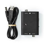 Digital Audio Converter | 2 irányú | Csatlakozó bemenet_ 1x S/PDIF (RCA) Aljzat / 1x TosLink Aljzat | Csatlakozó kimenet_ 1x S/PDIF (RCA) Aljzat / 1x TosLink Aljzat | ARC | Kézikönyv | Fekete-10