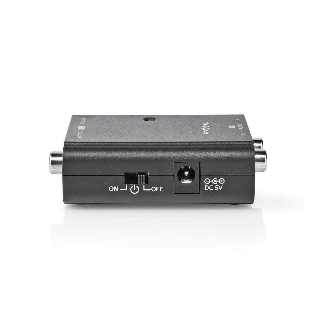 Digital Audio Converter | 1 irányú | Csatlakozó bemenet_ 2x RCA Aljzat | Csatlakozó kimenet_ 1x S/PDIF (RCA) Aljzat / 1x TosLink Aljzat | Kézikönyv | Fekete