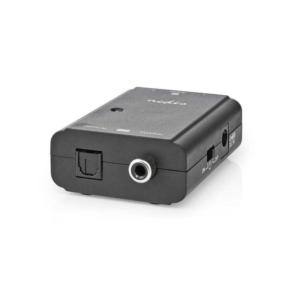 Digital Audio Converter | 1 irányú | Csatlakozó bemenet_ 2x RCA Aljzat | Csatlakozó kimenet_ 1x S/PDIF (RCA) Aljzat / 1x TosLink Aljzat | Kézikönyv | Fekete