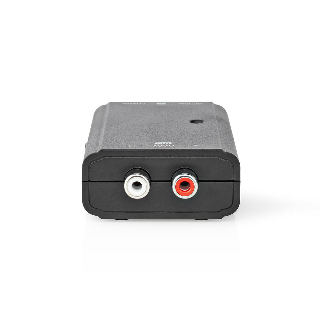 Digital Audio Converter | 2 irányú | Csatlakozó bemenet_ 1x S/PDIF (RCA) Aljzat / 1x TosLink Aljzat | Csatlakozó kimenet_ 2x RCA Aljzat | Kézikönyv | Fekete
