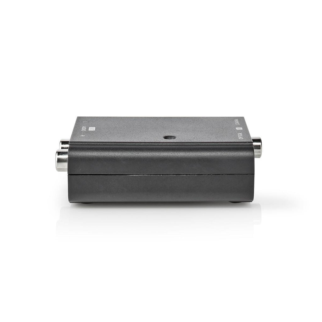 Digital Audio Converter | 2 irányú | Csatlakozó bemenet_ 1x S/PDIF (RCA) Aljzat / 1x TosLink Aljzat | Csatlakozó kimenet_ 2x RCA Aljzat | Kézikönyv | Fekete