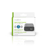 Digital Audio Converter | 2 irányú | Csatlakozó bemenet_ 1x S/PDIF (RCA) Aljzat / 1x TosLink Aljzat | Csatlakozó kimenet_ 2x RCA Aljzat | Kézikönyv | Fekete