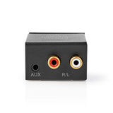 Digital Audio Converter | 1 irányú | Csatlakozó bemenet_ 1x Digital RCA / 1x TosLink | Csatlakozó kimenet_ 1x (2x RCA) / 1x 3.5mm | Automatikus | Integrált erősítő | Fekete