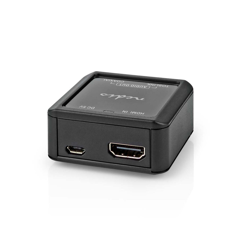 Digital Audio Converter | 1 irányú | Csatlakozó bemenet_ DC táp / HDMI™ Bemenet | Csatlakozó kimenet_ 1x Coax Audió / 1x TosLink Aljzat | eARC | Automatikus | Antracit