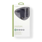 Univerzális hálózati adapter | Euro / C típus (CEE 7/16) | 7.2 W | 3 / 4.5 / 5 / 6 / 7.5 / 9 / 12 VDC | Kimeneti csatlakozó típusa: 2.5 mm Jack Dugasz / 3.5 mm Jack Dugasz / 3.5 x 1.35 mm / 5.0 x 2.1 mm / 5.5 x 1.5 mm / 5.5 x 2.5 mm | 1.80 m | Bemeneti fe