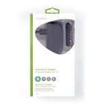 Univerzális hálózati adapter | Euro / C típus (CEE 7/16) | 27 W | 3 / 4.5 / 6 / 7.5 / 9 / 12 VDC | Kimeneti csatlakozó típusa: 2.5 x 2.1 mm / 3.5 x 1.35 mm / 3.5 x 2.1 mm / 5.0 x 2.1 mm / 5.5 x 1.5 mm / 5.5 x 2.5 mm | 1.80 m | Bemeneti feszültség: AC 100