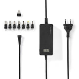 Univerzális hálózati adapter | Euro / C típus (CEE 7/16) | 40 W | 12 / 13 / 14 / 15 / 16 / 17 / 18 / 18.5 / 19 / 19.5 / 20 / 21 / 22 / 23 / 24 VDC | Kimeneti csatlakozó típusa: 3.5 x 1.1 mm / 3.5 x 1.35 mm / 4.0 x 1.7 mm / 4.8 x 1.7 mm / 5.0 x 2.1 mm / 5.