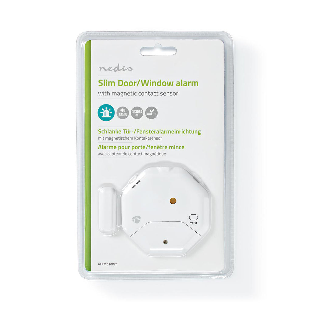 Ajtó Ablak riasztás | Magnetic Sensor | Elemes Áramellátás | 2x CR2032 | 85 dB | Fehér-5
