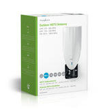 Kültéri HDTV Antenna | 0-50 km | 40 dB Erősítés | FM/VHF/UHF | Fehér